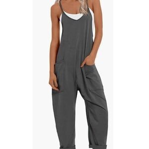 Elegant Charcoal Women's Jumpsuit